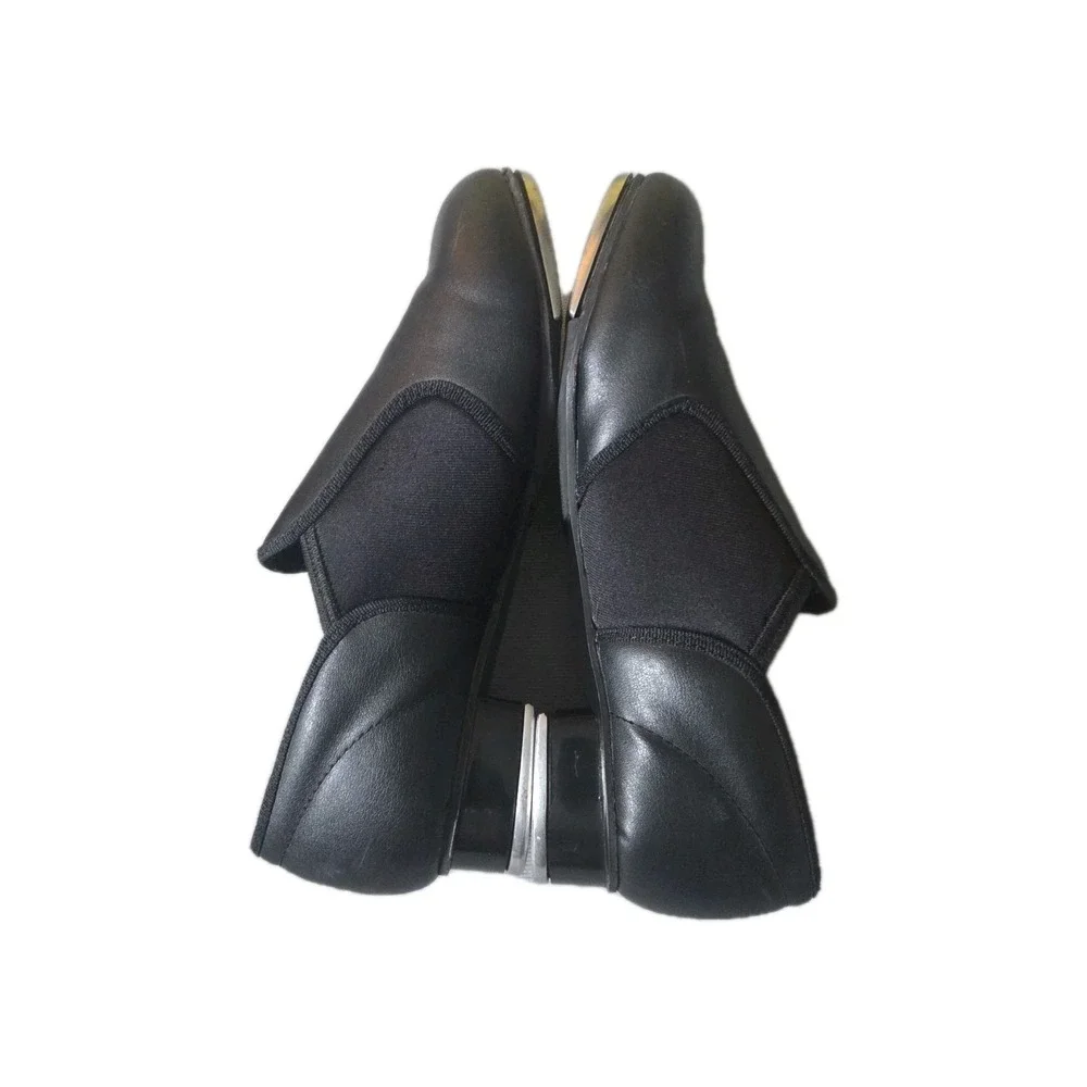 Revolution‎ Dancewear Tap Shoes Black Slip On Stretch Jazz Style 531 Women's 5